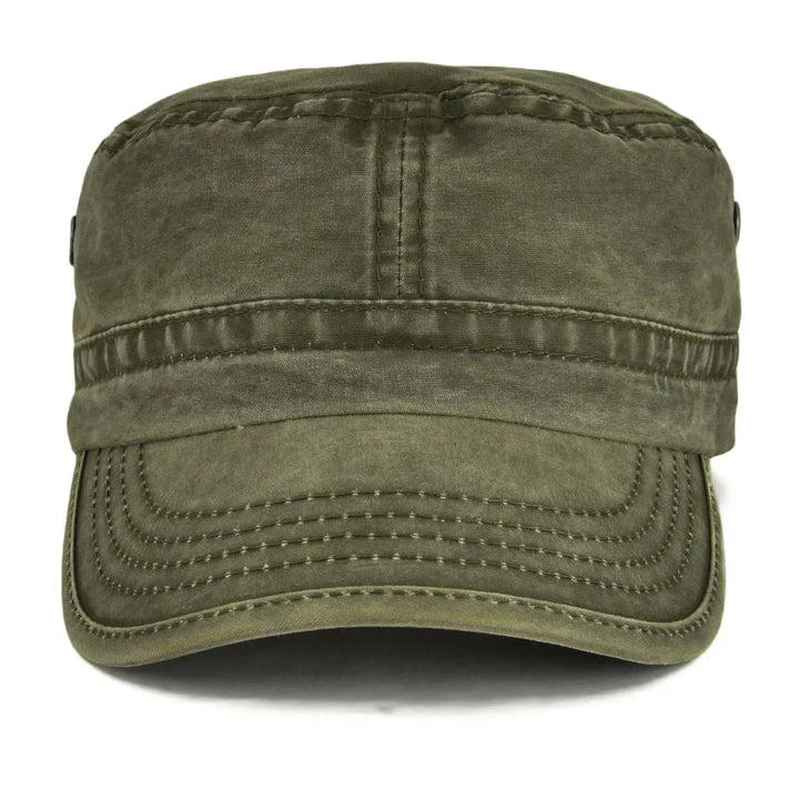 Travis | Robust vintage cap (Army Green)