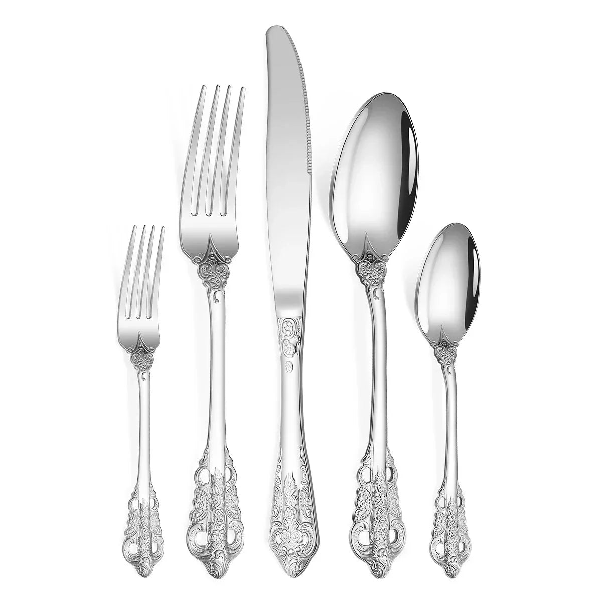 Gold-Plated Stainless Steel Cutlery Set