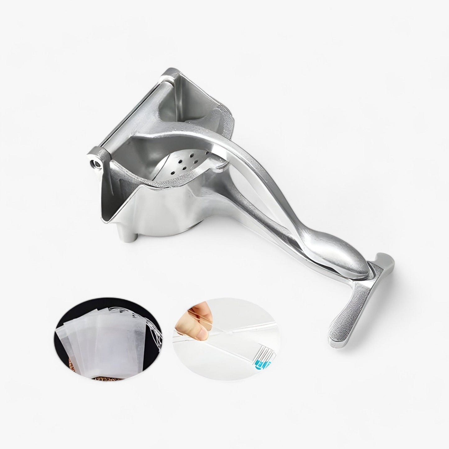 Aluminum Citrus and Pomegranate Juicer with Ergonomic Handle