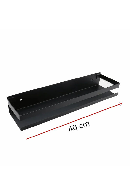 Modern Black Metal Floating Wall Shelves