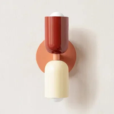 Modern Cream Double Head LED Wall Lamp