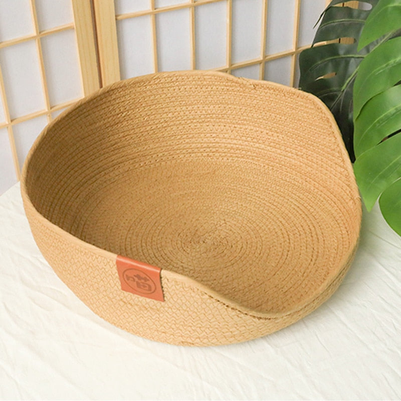 Eco-Friendly Bamboo Pet Bed for Dogs and Cats