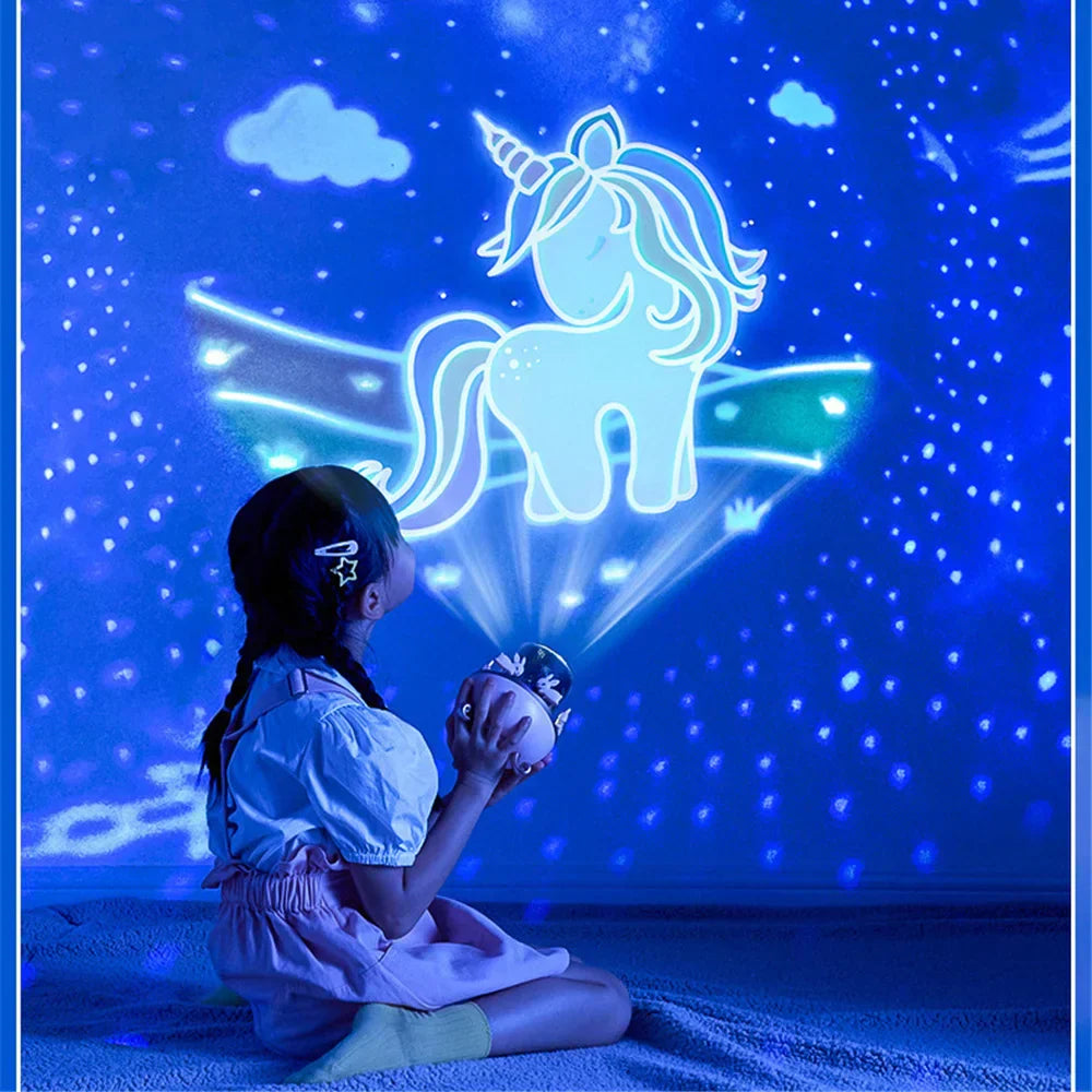 Magical Bunny LED Night Light Projector for Kids