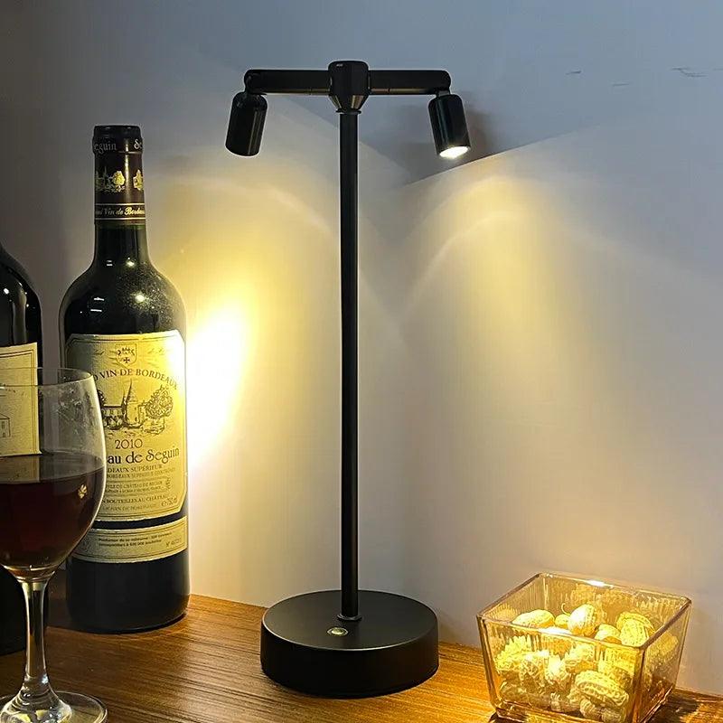 Vintage Touch-Controlled Rechargeable Table Lamp