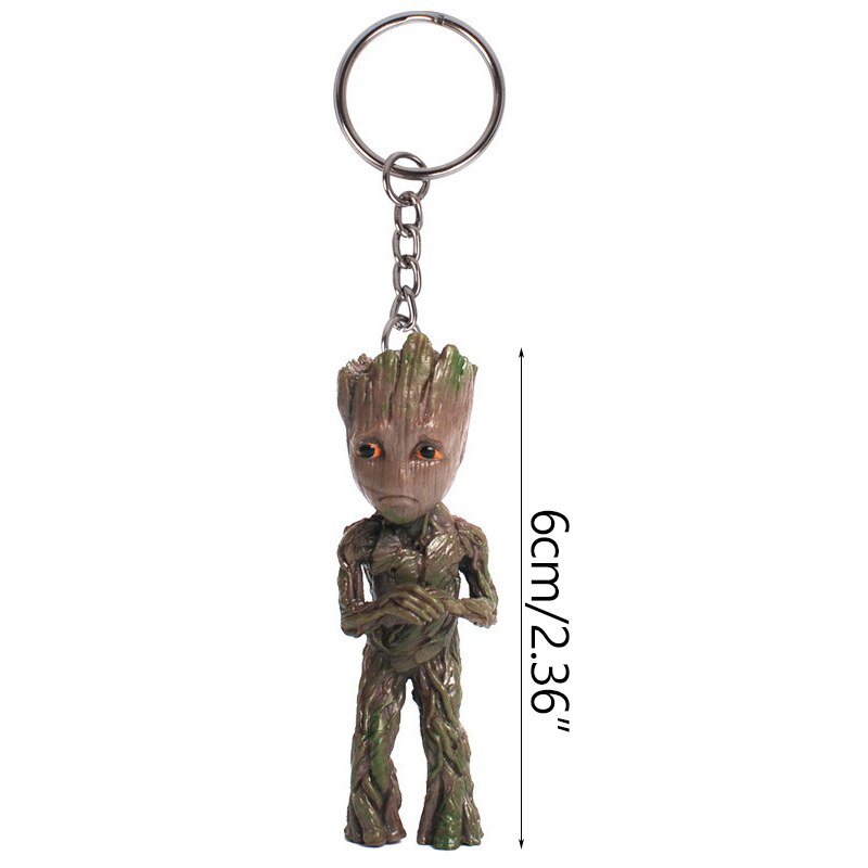 Miniature Groot Figure - Playful Resin Office Decor
