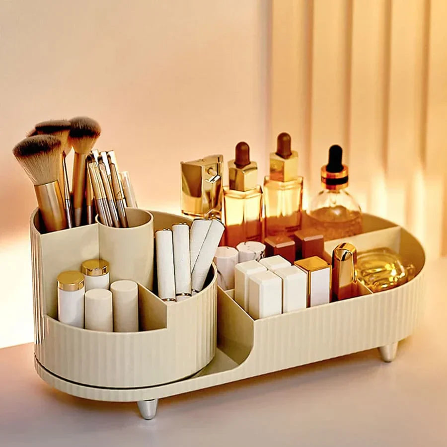 Luxury Rotating Beauty Organizer with Chic Design