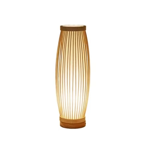 Zen-Inspired Bamboo Table Lamp with Soft Ambient Light