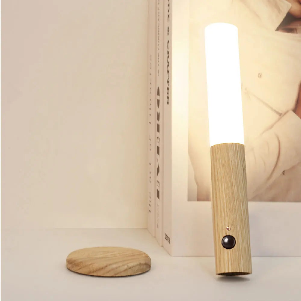 Magnetic LED Motion Sensor Night Light with Warm Colors