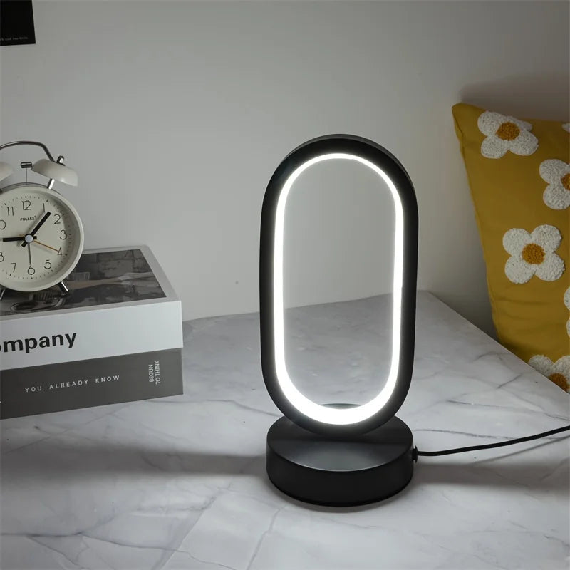 U-Shaped LED Table Lamp - Modern Metal Design