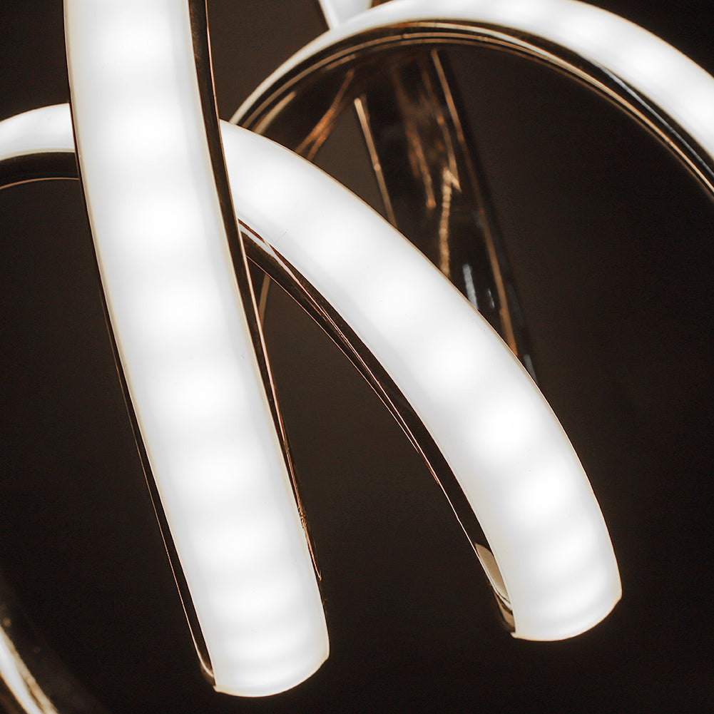 Sleek Spiral LED Table Lamp with Warm Light