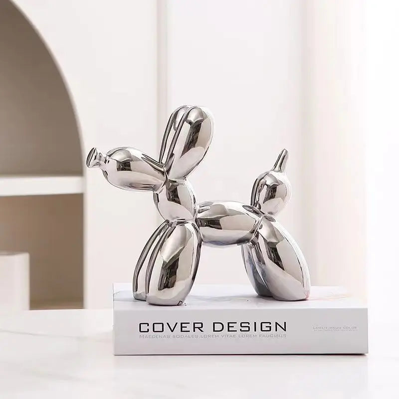 Mini Ceramic Balloon Dog Sculpture in Vibrant Colors