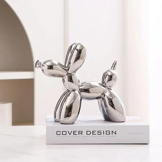 Mini Ceramic Balloon Dog Sculpture in Vibrant Colors