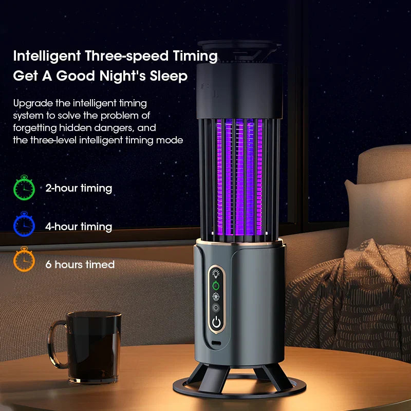 USB Rechargeable Chemical-Free Mosquito Lamp with Night Light