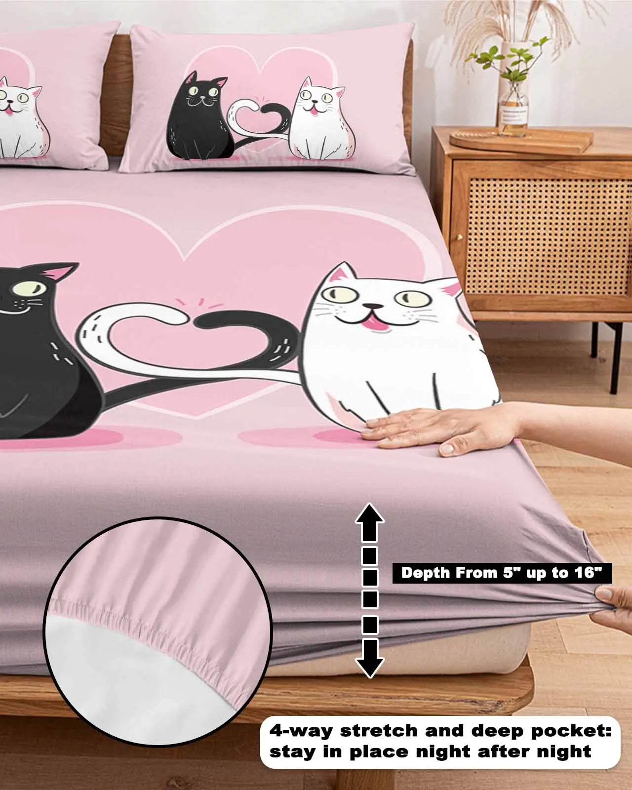 Octopus Eye Floral Duvet Cover Bedding Set - 3 Piece Comforter Set