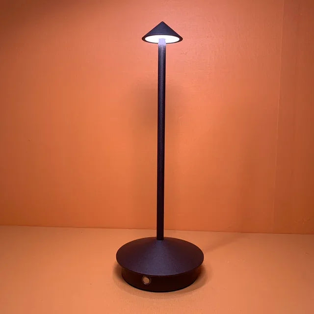 Rechargeable Touch LED Table Lamp - Modern Aluminum Design with Dimmable Brightness