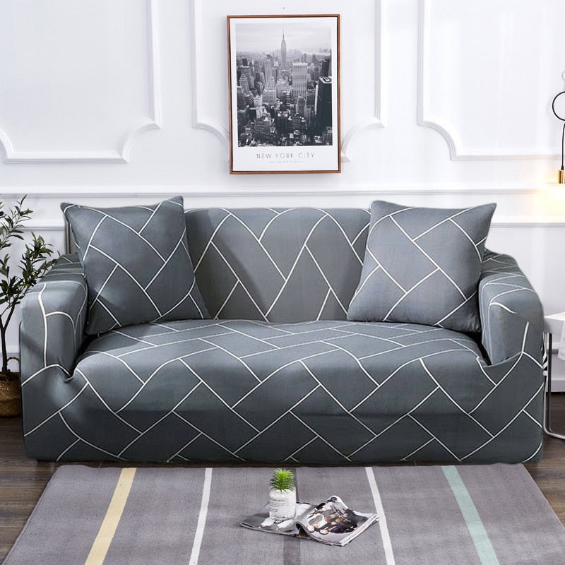 Modern Non-Slip Colorful Elastic Sofa Cover 35-118 Inch