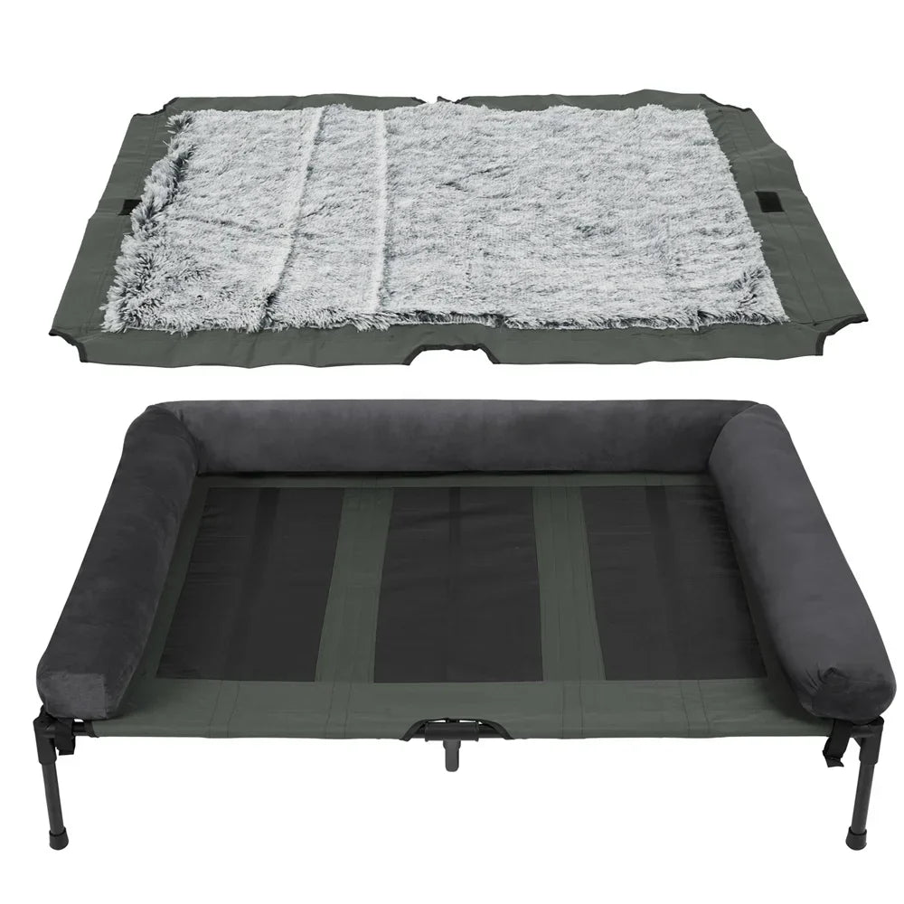 Elevated Outdoor Dog Bed for Garden and Camping
