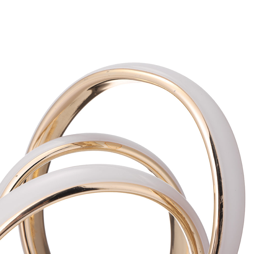 LED Spiral Table Lamp with Infinity Design and Warm Light