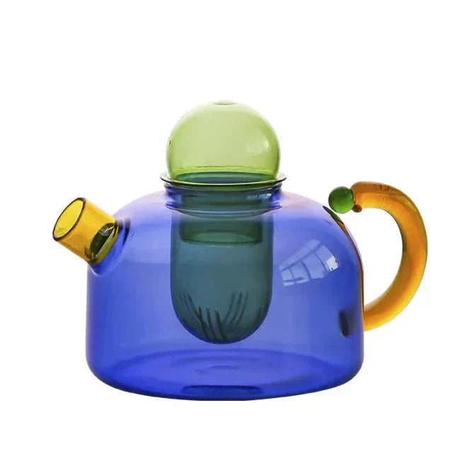 Colorful Borosilicate Glass Tea Set