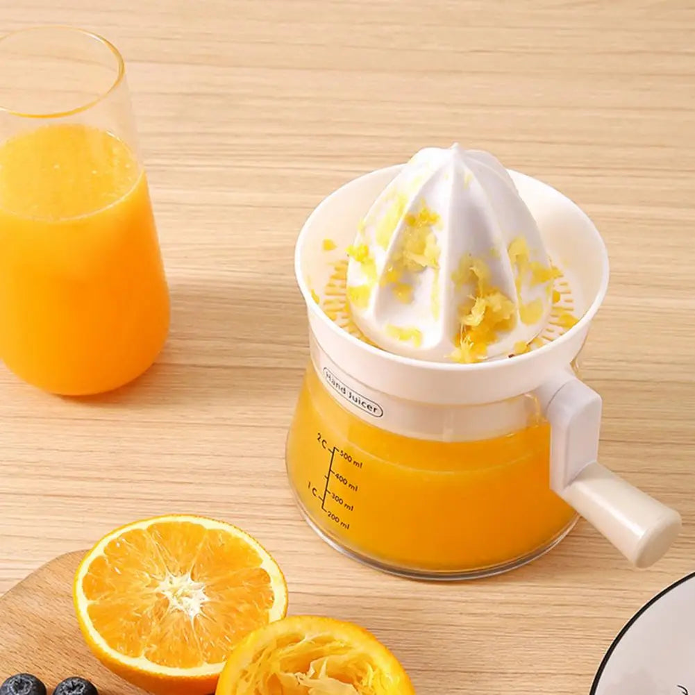 Handheld Ergonomic Lemon Juicer - Dual Press Manual Citrus Extractor