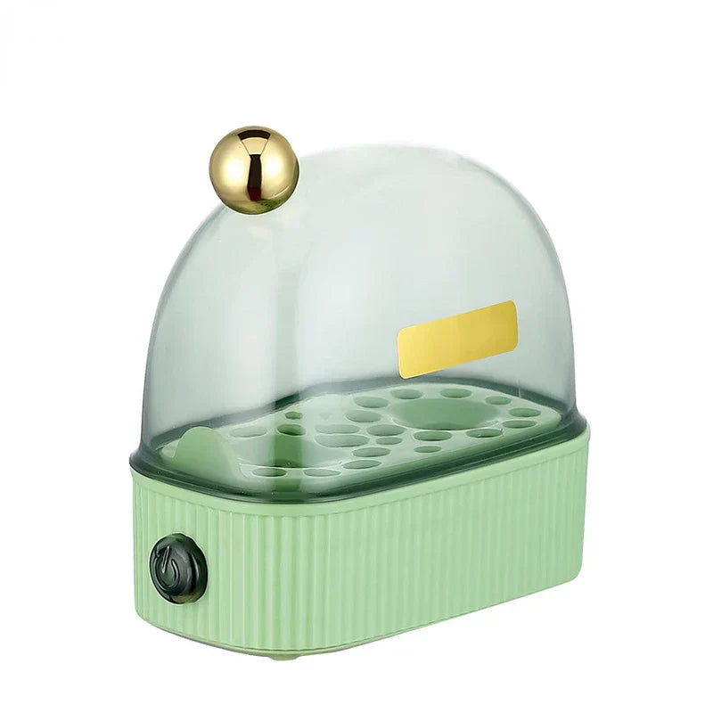 Electric Egg Cooker and Poacher for 2 Eggs - Compact Automatic Breakfast Steamer