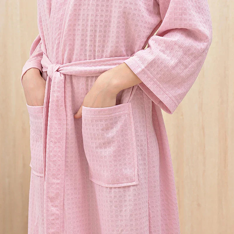 Couples V-Neck Bathrobe with Pockets