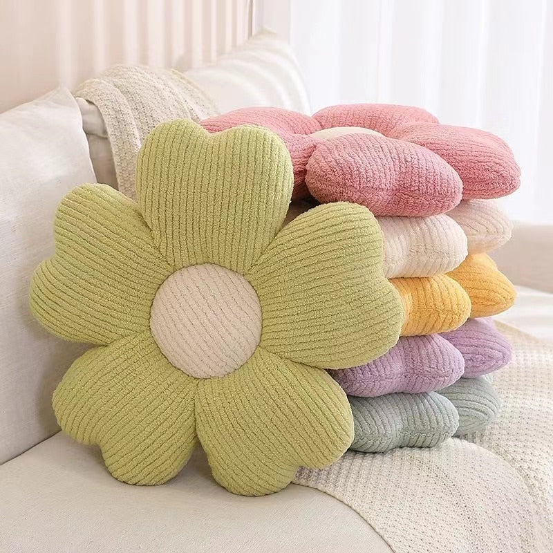 Fluffy Clover Flower Decorative Pillow