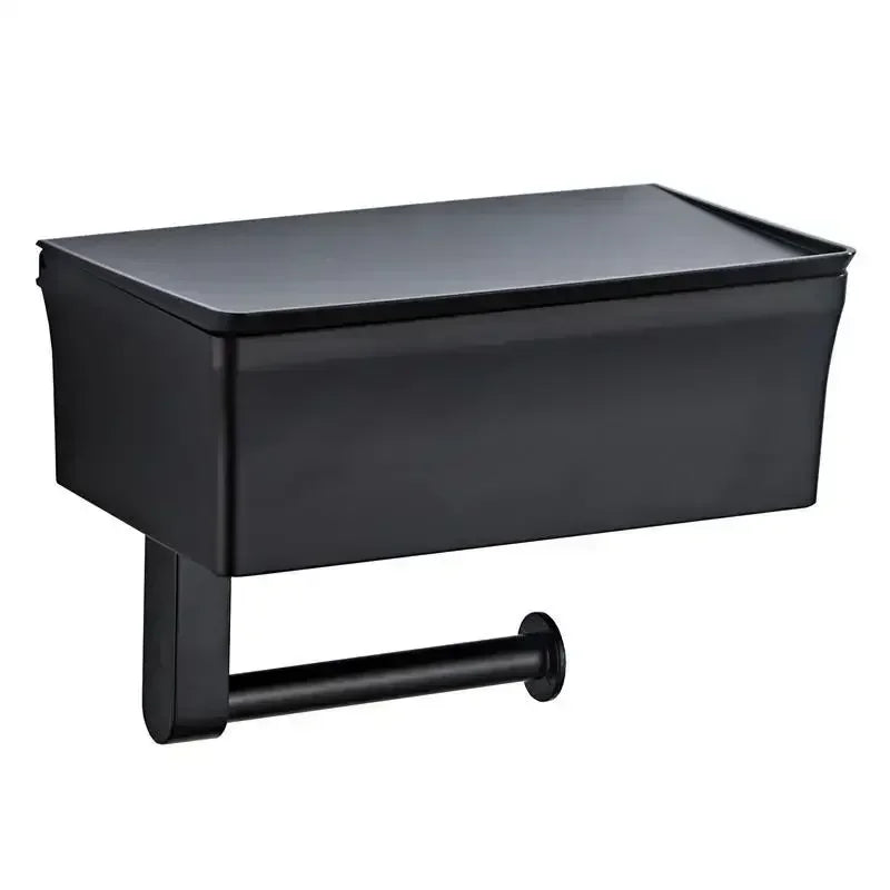 Stainless Steel Toilet Paper Holder with Storage Compartment