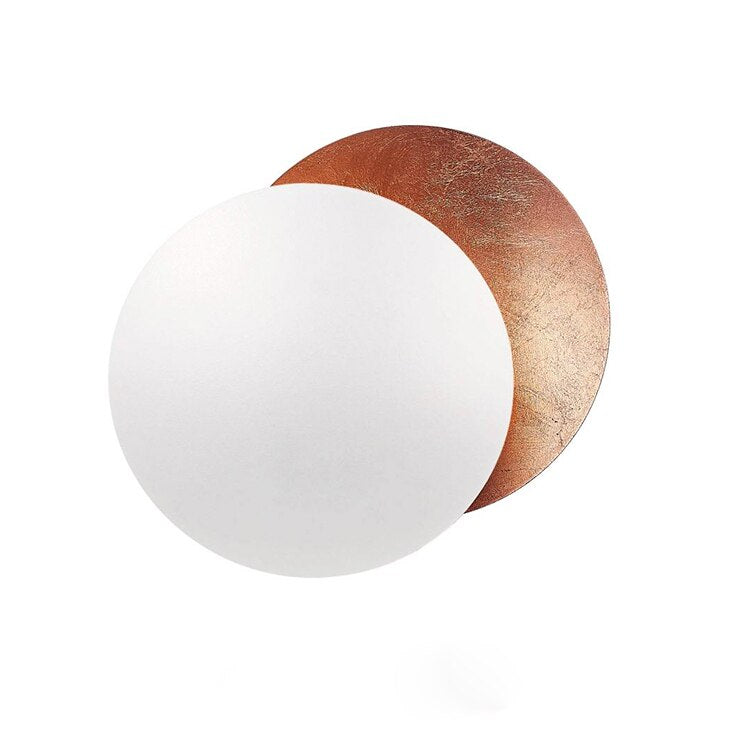 Modern Solar Eclipse Wall Light with Warm LED Backlight