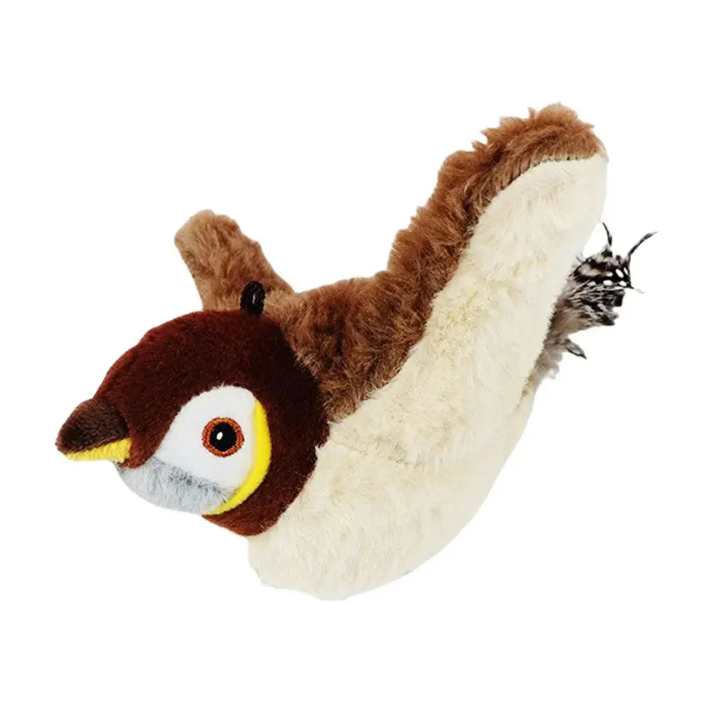 Interactive Rechargeable Plush Cat Toy with Realistic Movement