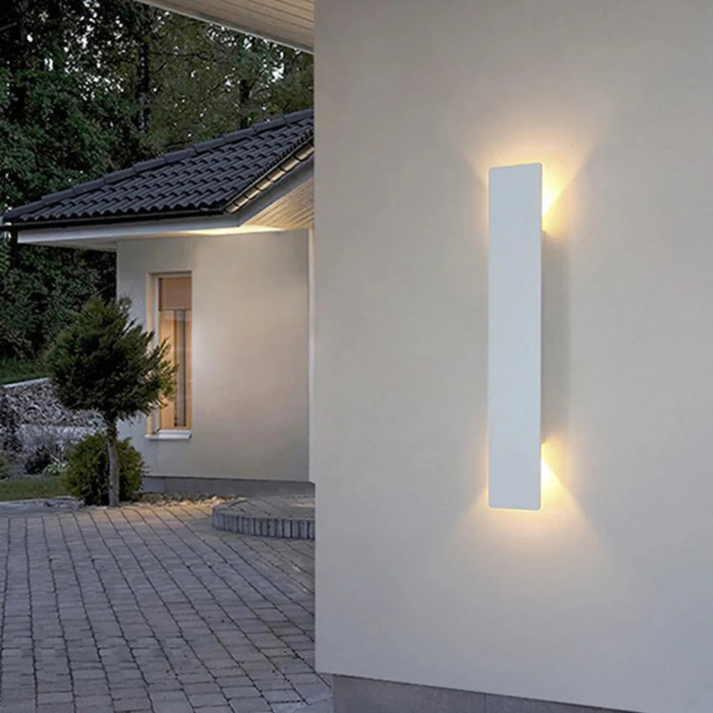 Elegant Waterproof LED Outdoor Wall Lamp with Up and Down Lighting