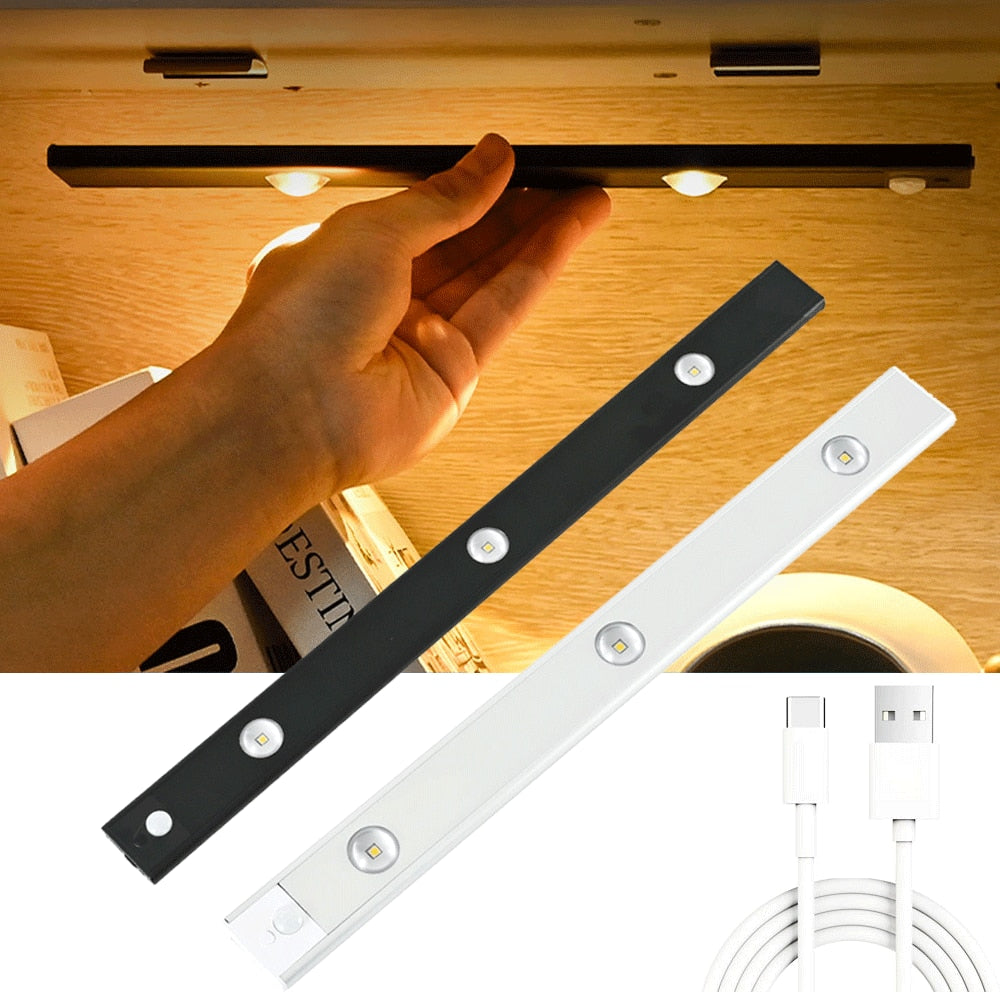 Rechargeable Motion Sensor Night Lights with Dimming and Magnetic Mount