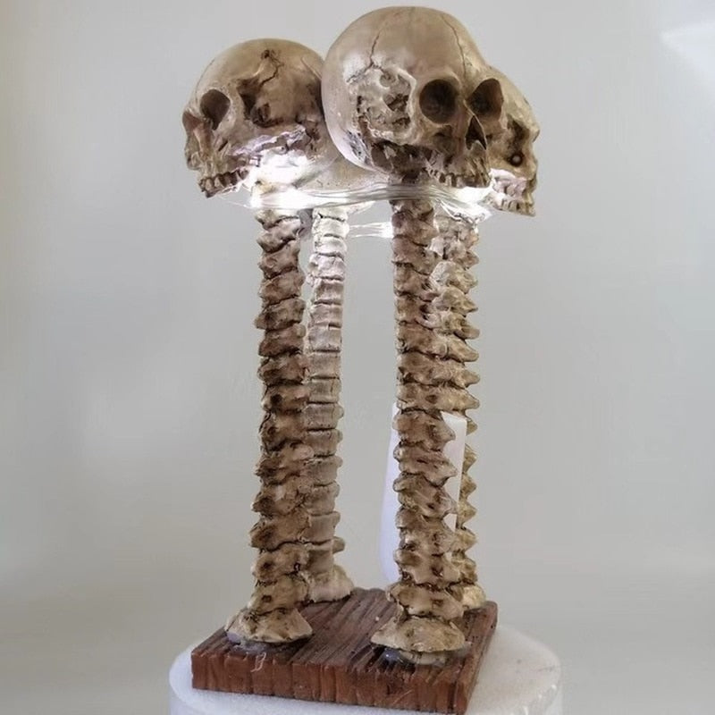 Skeleton Skull Table Lamp with Shadow Projection
