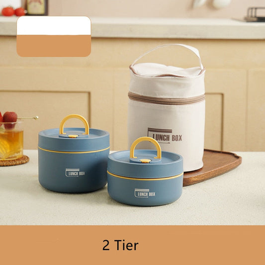 Insulated Stainless Steel Lunch Box with Leak-Resistant Seal