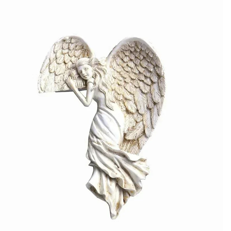 Angel Wing Resin Wall Decor for Home Elegance