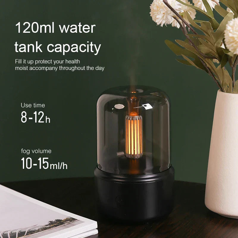 Retro Aroma Diffuser with Night Light and USB Humidifier