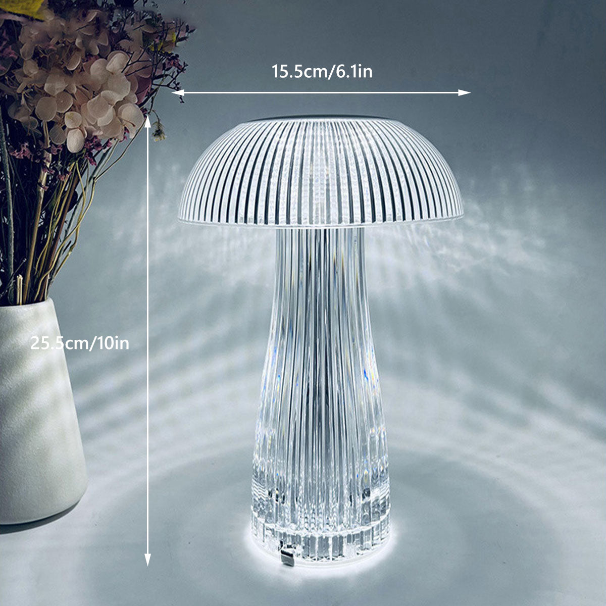 Rechargeable LED Mushroom Table Lamp