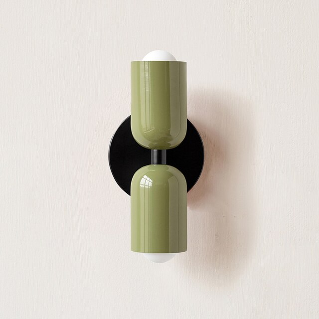 Cream Double-Head LED Wall Lights