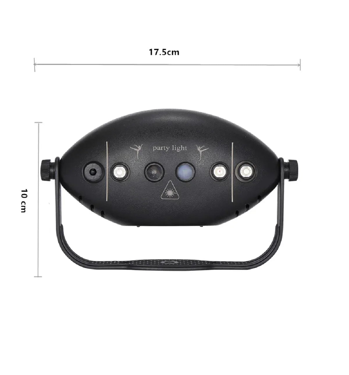 RGB Disco Laser Projector with Strobe Effect and Sound Activation for Parties and Events
