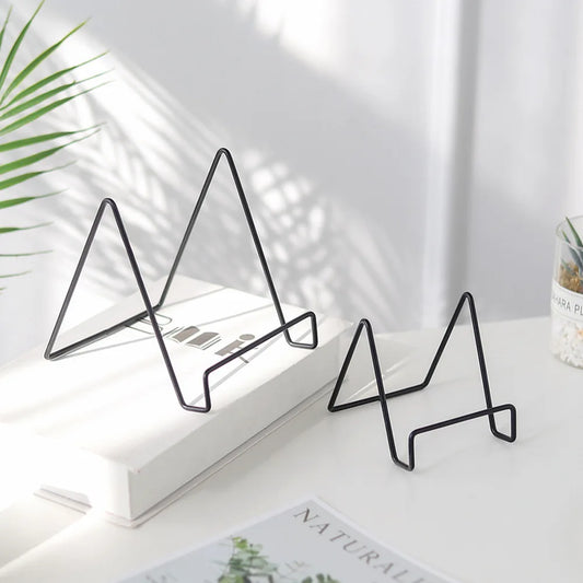 Forged Iron Multi-Use Display Stand in Vintage Scandinavian Style
