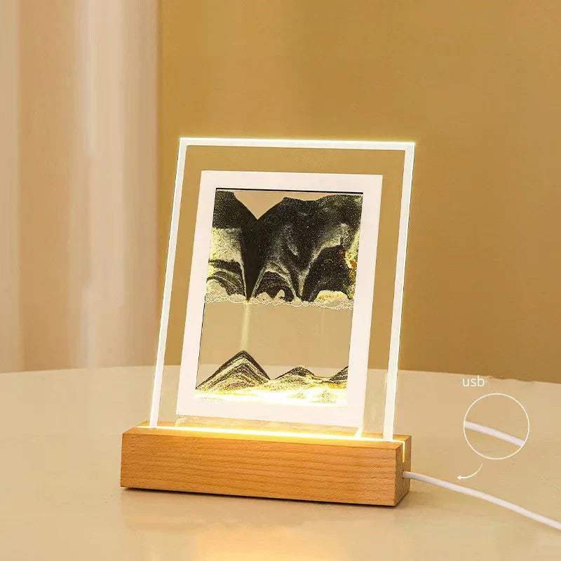 Sand Art LED Quicksand Table Lamp with Night Light