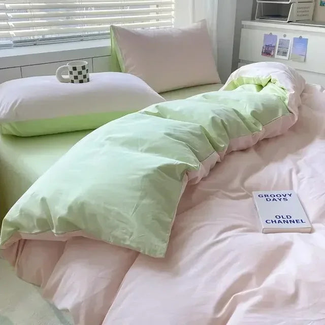Reversible Scandinavian Bedding Set, Soft Breathable Fabric