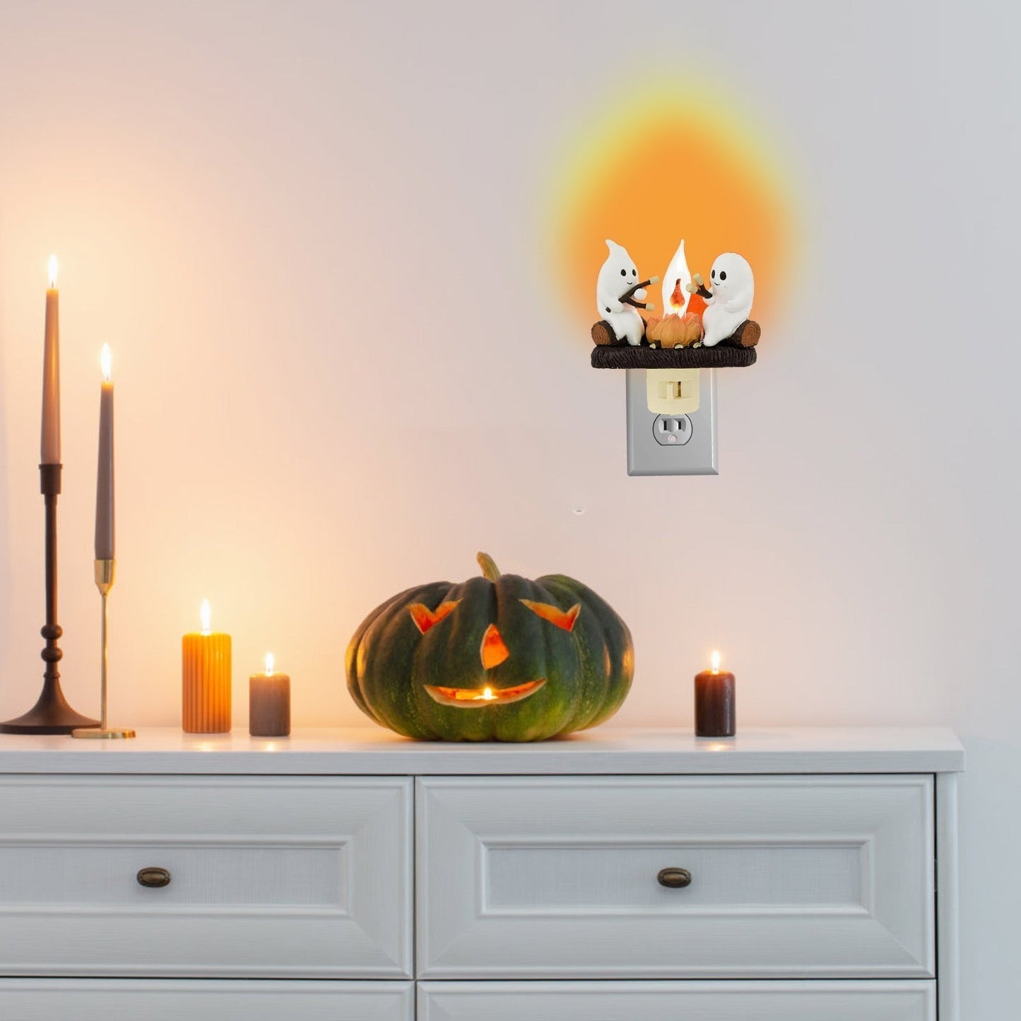 Flickering Ghost Campfire Night Light