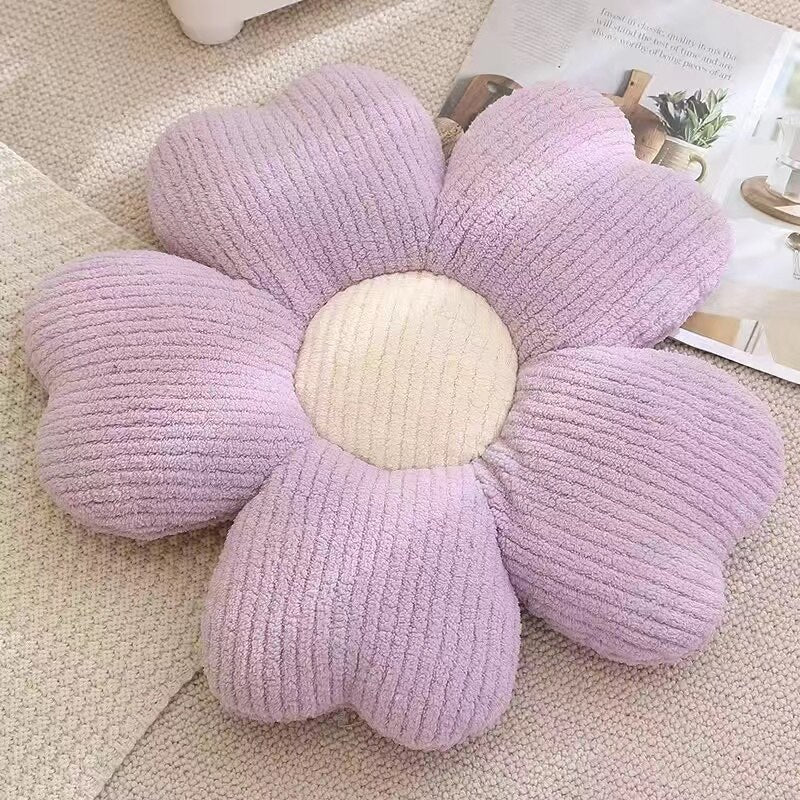 Fluffy Clover Flower Decorative Pillow