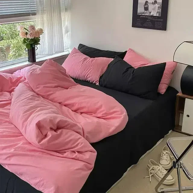 Reversible Soft Duvet Cover - Scandinavian Style