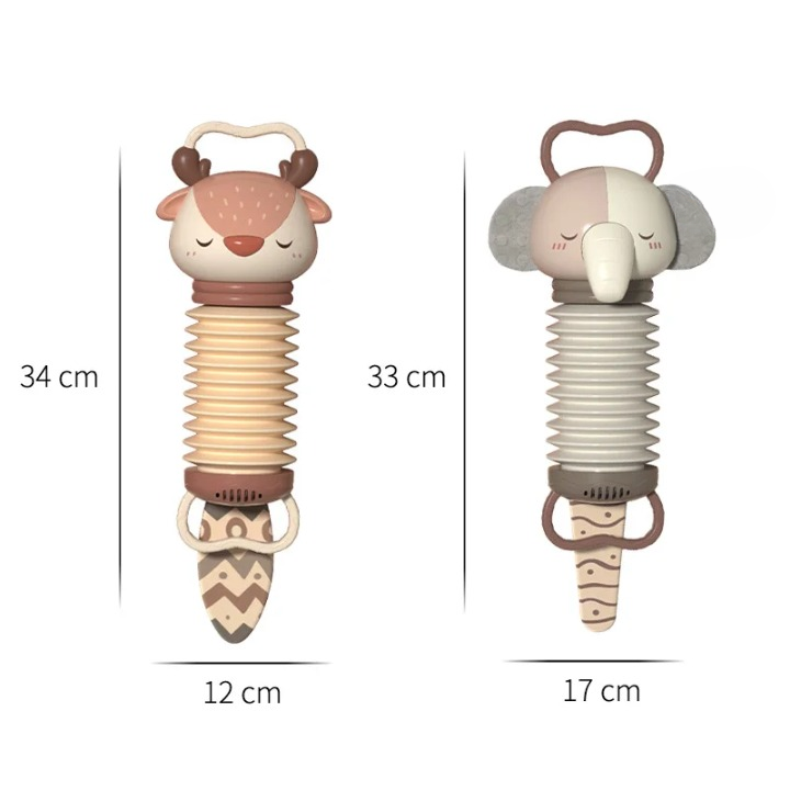 Dual-Function Baby Accordion and Rattle - Enhance Sensory Development with Calming Sounds