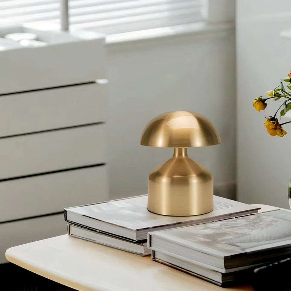 Rechargeable LED Touch Bedside Lamp with 3-Color Dimming