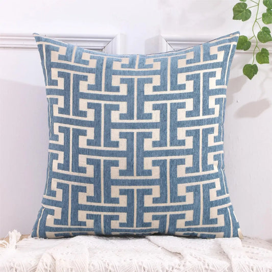 Striped Country Style Cushion Cover 18x18 Inch