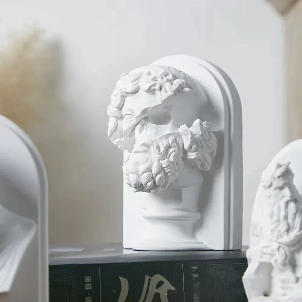 Nordic Character Plaster Figurine DIY Hand-Painted Art Decor