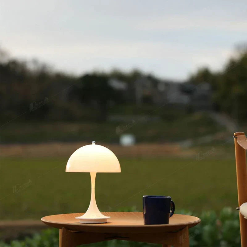 Rechargeable Dimmable Mushroom LED Table Lamp